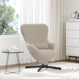 vidaXL Fotoliu tip ou, gri deschis, material similar l&acirc;nă