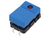 Comutator Tastatură SPST-NO cu LED Albastru 24VDC