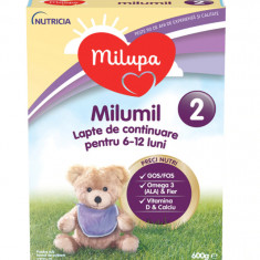 Lapte pentru continuare pentru 6-12 luni Milumil 2, 600g, Milupa