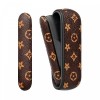 Set husa piele ecologica si capac plastic flippy, pentru iqos 3.0 duo, de protectie, anti soc si zgarieturi, 20 gr, 12 x 4 x 2 cm, maro
