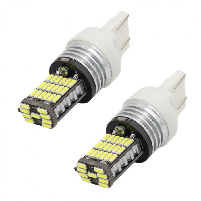 Set becuri LED T20, 4014, 45 SMD CAN-BUS, doua faze Set becuri LED T20, 4014, 45 SMD CAN-BUS, doua faze