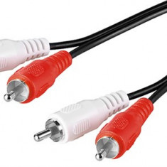 Cablu audio 2x RCA tata - 2x RCA tata 1.5m Goobay