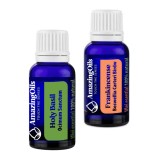 TAMAIE SI BUSUIOC SFANT-Set 2 uleiuri esentiale 100% pur- 2x15 ml, Amazingoils TOUCH THE SENSES