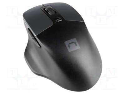 Mouse wireless negru NATEC USB A optic 6 butoane 10m foto