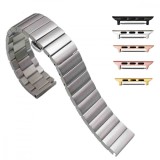Curea metalica compatibila Apple Watch 9|8|7|6|5|4|3|2|1 Series, 49mm|45mm|44mm|42mm,17cm, Argintiu