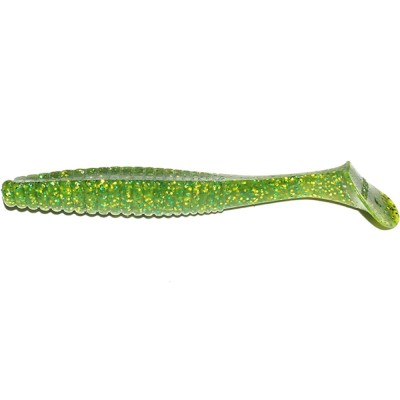 Shad Hide Up Stagger Original 2&amp;quot;, 111 Chart Green Gold Flake, 5.9cm, 8buc/pac foto