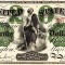 20 dolari 1863 Reproducere Bancnota USD