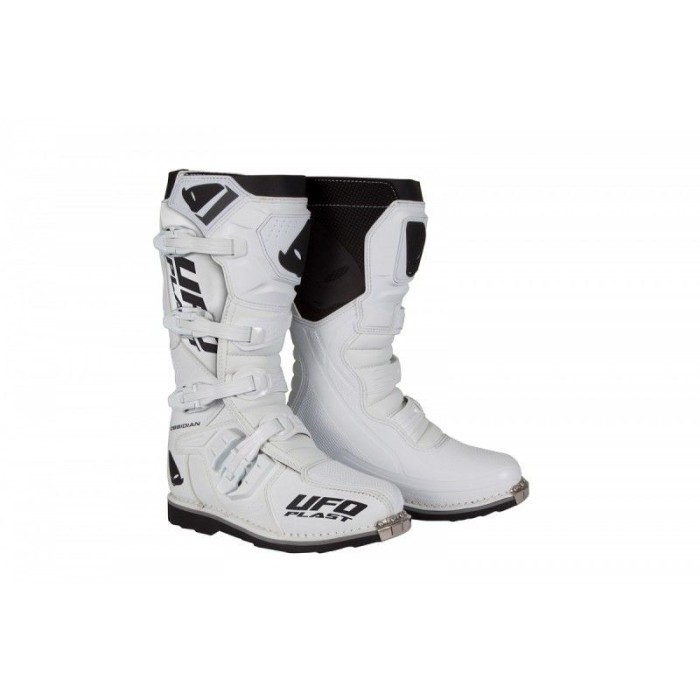 MBS Cizme motocross/enduro Ufo Plast Obsidian 2023, albe, 44, Cod Produs: BO009W44