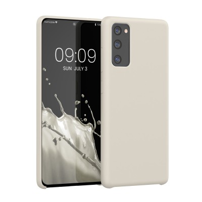 Husa pentru Samsung Galaxy S20 FE, Silicon, Crem, 53605.125, kwmobile foto