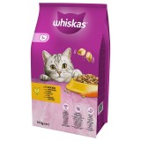 Whiskas hrana uscata pentru pisici adulte cu Pui, Vita sau Peste 14 kg Pui