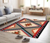 Cumpara ieftin Covor Living Romb Antiderapant Bumbac, Poliamina 80x150, 120x180, 180x280cm Lavabil Parchet Gresie Dormitor Bucatarie