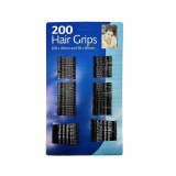 Agrafe Negre din Metal &ndash; Set 200 Bucati