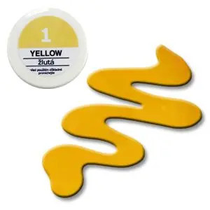 Gel colorat UV &ndash; 1 Yellow 5g