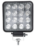 Proiector Led Off-Road, 48W, 12V-24V, 1800 Lumeni, Patrat, Flood Beam HAL399, General