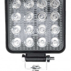 Proiector Led Off-Road, 48W, 12V-24V, 1800 Lumeni, Patrat, Flood Beam HAL399