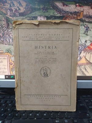 Vasile P&amp;acirc;rvan, Histria VII, inscriptii gasite &amp;icirc;n 1916, 1921 și 1922, 1923, 182 foto