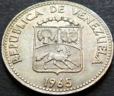 Cumpara ieftin Moneda 5 CENTIMOS - VENEZUELA, anul 1965 *cod 4653 A, America Centrala si de Sud