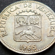 Moneda 5 CENTIMOS - VENEZUELA, anul 1965 *cod 4653 A