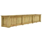 Cumpara ieftin Jardinieră &icirc;naltă, 291 x 50 x 50 cm, lemn de pin tratat
