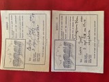 Cumpara ieftin 2 bilete munca patriotica Oradea 1958