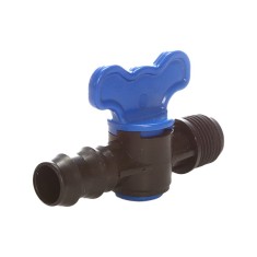 Robinet din plastic pentru teava picurare cu filet si stut, Nr-7625, 20 mm x 3/4&quot; FE