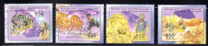 Centrafricana 2011, Minerale, serie neuzata, MNH
