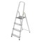 Scara aluminiu, 3 trepte,&nbsp;platforma, max 125 kg, 1.45 m, Drabest
