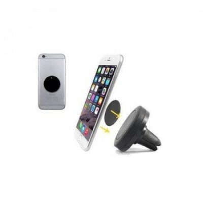 Suport auto magnetic MyStyle neagra pentru telefoane mobile prindere ventilatie foto