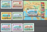 Ungaria 1981 - Navigatia pe Dunare, serie ndt+colita ndt neuzata