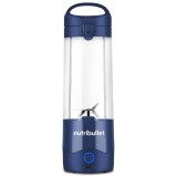 Blender portabil Nutribullet&reg; OC003NBL, capacitate 475 ml, 15 utilizari per incarcare, USB-C, albastru