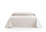 Cuvertura de pat velour, Somnart, 220x240 cm, crem Relax KipRoom
