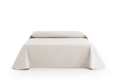 Cuvertura de pat velour, Somnart, 220x240 cm, crem Relax KipRoom