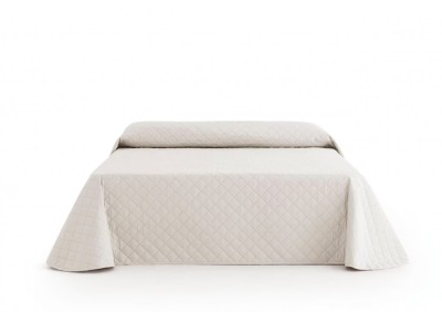 Cuvertura de pat velour, Somnart, 220x240 cm, crem Relax KipRoom foto