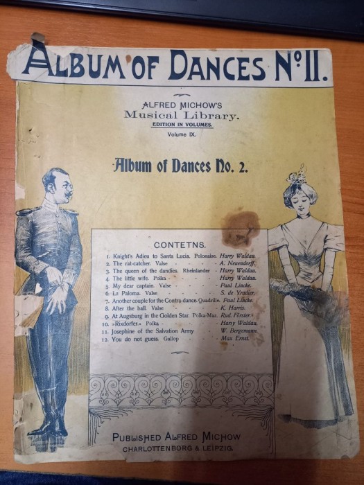 AS - PARTITURA - ALFRED MICHOW&#039;S - ALBUM OF DANCES NO.2