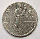 2 LEI 1910 . DETALII FRUMOASE ., Argint