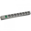 Bachmann IT PDU 8 Prize Schuko, 1 Switch, 1U, Impamantare, Intrerupator, Cablu 2m, Aluminiu, Alb RAL 7035