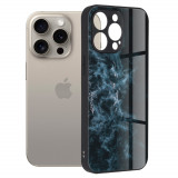 Cumpara ieftin Husa pentru iPhone 15 Pro Max, Techsuit Glaze Series, Blue Nebula