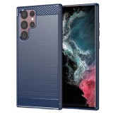 Techsuit - Carbon Silicone - Samsung Galaxy S22 Ultra 5G - Blue