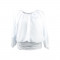 Bluza eleganta cu maneca lunga pentru fete Mini Junior BEF-03, Alb