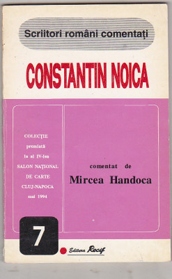 bnk ant Constanin Noica comentat de Mircea Handoca foto