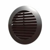 Grila ventilatie rotunda &Oslash;100mm, exterior &Oslash;130mm, plastic, Maro, Ecovent