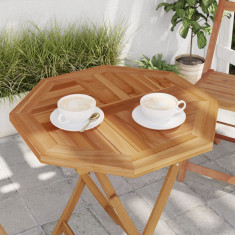vidaXL Blat de masă, 60x60x2,5 cm, octogonal, lemn masiv de tec