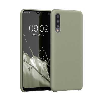 Husa kwmobile pentru Samsung Galaxy A50, Silicon, Verde, 48715.172 foto