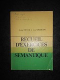 MARIANA TUTESCU - RECUEIL D&#039;EXERCICES DE SEMANTIQUE