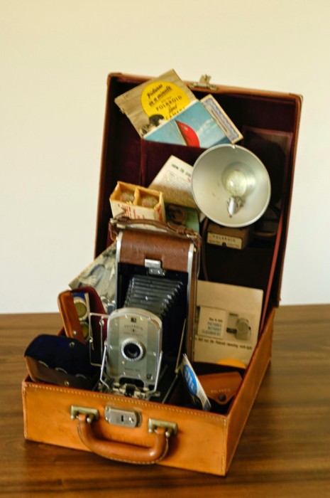 Polaroid Land Camera, camera foto vintage, aparat fotografic, aparat colectie