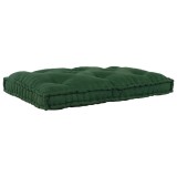 vidaXL Perna pentru canapea pe palet Verde țesătură