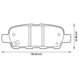 Placute frana Infiniti Fx, G Limuzina; Nissan Cube (Z12), Murano (Z50), Murano (Z51), Qashqai / Qashqai +2 (J10, Jj10), Tiida Hatchback (C11x), X-Tra, SRLine