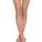 Ciorap cu model plasă cu puncte, Conte Fantasy Pois - Bronz, 4-L Standard