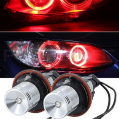 Set 2 Becuri Led Marker Angel Eyes Bmw E39 E60 E61 E39 E63 E64 E65 E66 E83 X5, Rosu KRU166