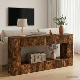 vidaXL Masă de consolă Stejar Afumat 155 x 29 x 74 cm Lemn prelucrat 899891